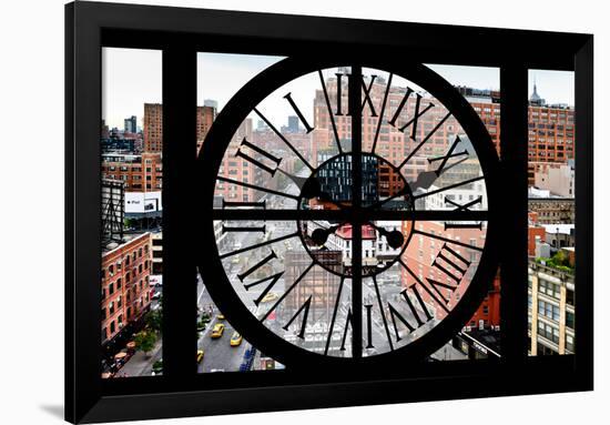 Giant Clock Window - View on Chelsea Market - Meatpacking District III-Philippe Hugonnard-Framed Photographic Print