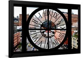 Giant Clock Window - View on Chelsea Market - Meatpacking District III-Philippe Hugonnard-Framed Photographic Print