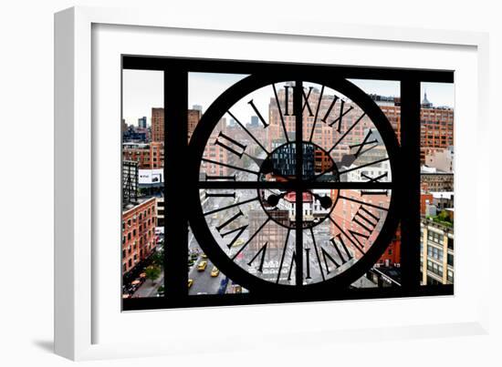 Giant Clock Window - View on Chelsea Market - Meatpacking District III-Philippe Hugonnard-Framed Photographic Print