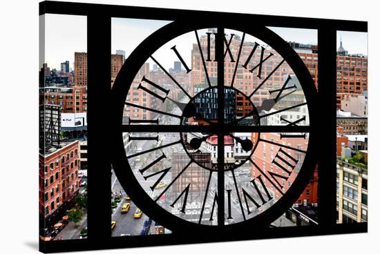 Giant Clock Window - View on Chelsea Market - Meatpacking District III-Philippe Hugonnard-Stretched Canvas