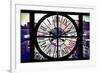 Giant Clock Window - View on Chelsea Market - Meatpacking District V-Philippe Hugonnard-Framed Photographic Print