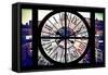 Giant Clock Window - View on Chelsea Market - Meatpacking District V-Philippe Hugonnard-Framed Stretched Canvas