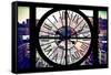 Giant Clock Window - View on Chelsea Market - Meatpacking District V-Philippe Hugonnard-Framed Stretched Canvas