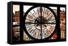 Giant Clock Window - View on Chelsea Market - Meatpacking District VI-Philippe Hugonnard-Framed Stretched Canvas