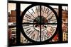 Giant Clock Window - View on Chelsea Market - Meatpacking District VI-Philippe Hugonnard-Mounted Photographic Print