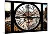 Giant Clock Window - View on Chelsea Market - Meatpacking District-Philippe Hugonnard-Mounted Photographic Print