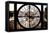 Giant Clock Window - View on Chelsea Market - Meatpacking District-Philippe Hugonnard-Framed Stretched Canvas