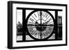 Giant Clock Window - View on East River and Manhattan Bridge II-Philippe Hugonnard-Framed Photographic Print