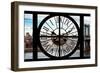 Giant Clock Window - View on East River and Manhattan Bridge-Philippe Hugonnard-Framed Photographic Print