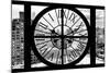 Giant Clock Window - View on Lower Manhattan - New York City III-Philippe Hugonnard-Mounted Photographic Print