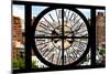 Giant Clock Window - View on Lower Manhattan - New York City-Philippe Hugonnard-Mounted Photographic Print
