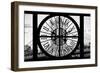 Giant Clock Window - View on Manhattan Bridge and the Empire State Building II-Philippe Hugonnard-Framed Photographic Print