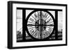 Giant Clock Window - View on Manhattan Bridge and the Empire State Building II-Philippe Hugonnard-Framed Photographic Print