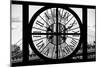 Giant Clock Window - View on Manhattan Bridge and the Empire State Building II-Philippe Hugonnard-Mounted Photographic Print