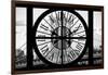 Giant Clock Window - View on Manhattan Bridge and the Empire State Building II-Philippe Hugonnard-Framed Photographic Print
