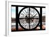 Giant Clock Window - View on Manhattan Bridge and the Empire State Building III-Philippe Hugonnard-Framed Photographic Print