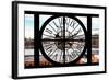 Giant Clock Window - View on Manhattan Bridge and the Empire State Building III-Philippe Hugonnard-Framed Photographic Print