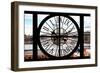 Giant Clock Window - View on Manhattan Bridge and the Empire State Building III-Philippe Hugonnard-Framed Photographic Print