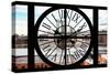 Giant Clock Window - View on Manhattan Bridge and the Empire State Building III-Philippe Hugonnard-Stretched Canvas
