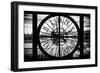 Giant Clock Window - View on Manhattan Bridge and the Empire State Building IV-Philippe Hugonnard-Framed Photographic Print