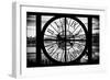 Giant Clock Window - View on Manhattan Bridge and the Empire State Building IV-Philippe Hugonnard-Framed Photographic Print