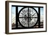 Giant Clock Window - View on Manhattan Bridge and the Empire State Building-Philippe Hugonnard-Framed Photographic Print