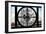Giant Clock Window - View on Manhattan Bridge and the Empire State Building-Philippe Hugonnard-Framed Photographic Print