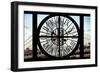 Giant Clock Window - View on Manhattan Bridge and the Empire State Building-Philippe Hugonnard-Framed Photographic Print