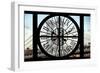 Giant Clock Window - View on Manhattan Bridge and the Empire State Building-Philippe Hugonnard-Framed Photographic Print