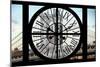 Giant Clock Window - View on Manhattan Bridge and the Empire State Building-Philippe Hugonnard-Mounted Photographic Print