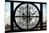 Giant Clock Window - View on Manhattan Bridge and the Empire State Building-Philippe Hugonnard-Mounted Photographic Print