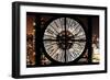 Giant Clock Window - View on Manhattan by Night V-Philippe Hugonnard-Framed Photographic Print