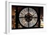 Giant Clock Window - View on Manhattan by Night V-Philippe Hugonnard-Framed Photographic Print