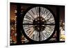 Giant Clock Window - View on Manhattan by Night V-Philippe Hugonnard-Framed Photographic Print