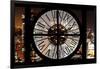 Giant Clock Window - View on Manhattan by Night V-Philippe Hugonnard-Framed Photographic Print