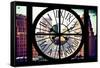 Giant Clock Window - View on Meatpacking District - Manhattan III-Philippe Hugonnard-Framed Stretched Canvas