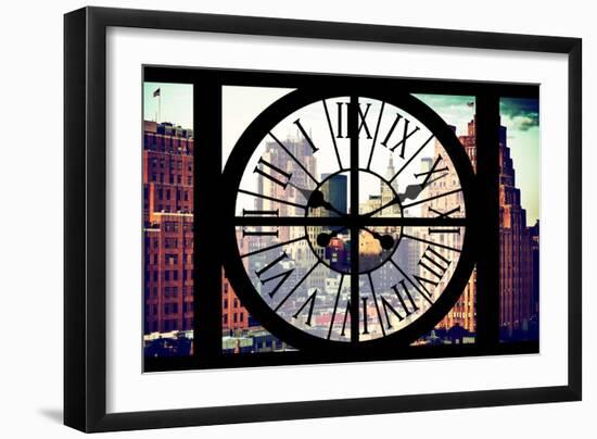 Giant Clock Window - View on Meatpacking District - Manhattan III-Philippe Hugonnard-Framed Photographic Print