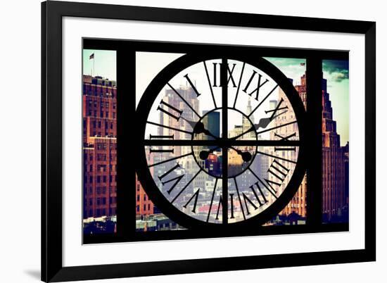 Giant Clock Window - View on Meatpacking District - Manhattan III-Philippe Hugonnard-Framed Photographic Print