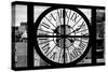 Giant Clock Window - View on Meatpacking District - New York City V-Philippe Hugonnard-Stretched Canvas