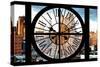 Giant Clock Window - View on Meatpacking District - New York City-Philippe Hugonnard-Stretched Canvas