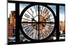 Giant Clock Window - View on Meatpacking District - New York City-Philippe Hugonnard-Mounted Photographic Print