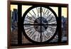 Giant Clock Window - View on Midtown Manhattan-Philippe Hugonnard-Framed Photographic Print