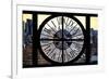 Giant Clock Window - View on Midtown Manhattan-Philippe Hugonnard-Framed Photographic Print