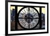 Giant Clock Window - View on Midtown Manhattan-Philippe Hugonnard-Framed Photographic Print