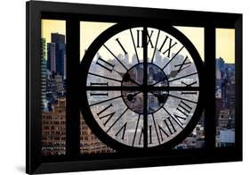 Giant Clock Window - View on Midtown Manhattan-Philippe Hugonnard-Framed Photographic Print