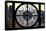 Giant Clock Window - View on Midtown Manhattan-Philippe Hugonnard-Framed Stretched Canvas