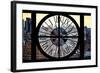 Giant Clock Window - View on Midtown Manhattan-Philippe Hugonnard-Framed Photographic Print