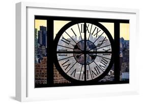 Giant Clock Window - View on Midtown Manhattan-Philippe Hugonnard-Framed Photographic Print