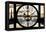 Giant Clock Window - View on Paris at Sunset-Philippe Hugonnard-Framed Stretched Canvas