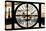 Giant Clock Window - View on Paris at Sunset-Philippe Hugonnard-Stretched Canvas